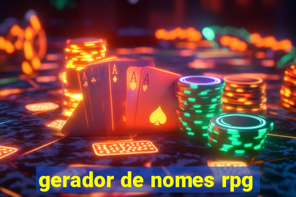 gerador de nomes rpg